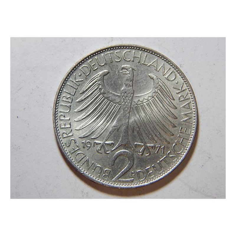 Německo BRD 2 Mark 1971 D Planck UNC č36535 Německo BRD 2 Mark 1971 D Planck UNC č36535
