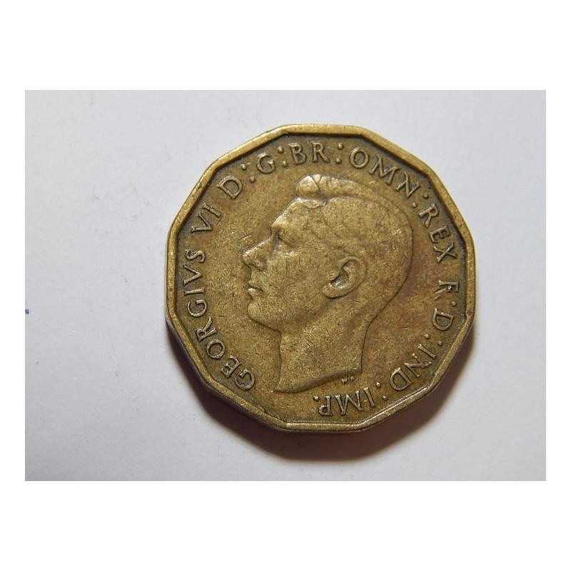 Anglie 3 Pence 1943 XF č36769 Anglie 3 Pence 1943 XF č36769