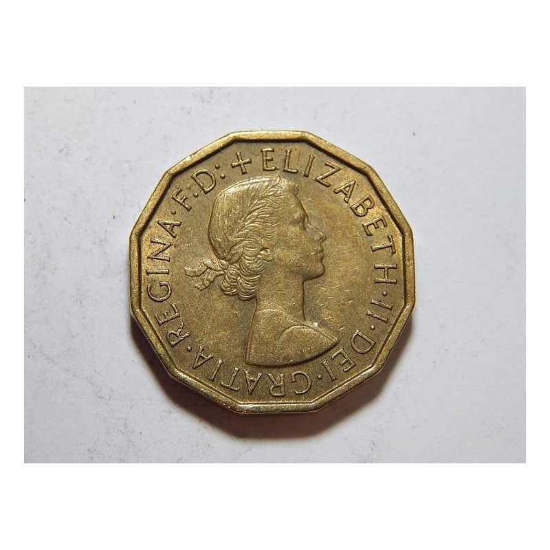 Anglie 3 Pence 1966 XF-UNC č36617 Anglie 3 Pence 1966 XF-UNC č36617