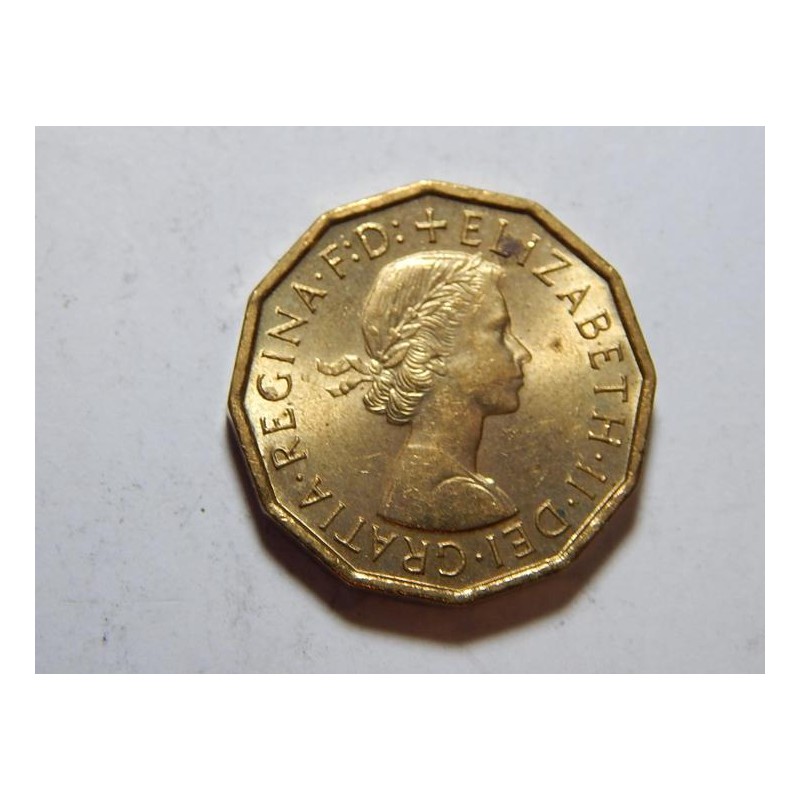 Anglie 3 Pence 1967 UNC č36655 Anglie 3 Pence 1967 UNC č36655