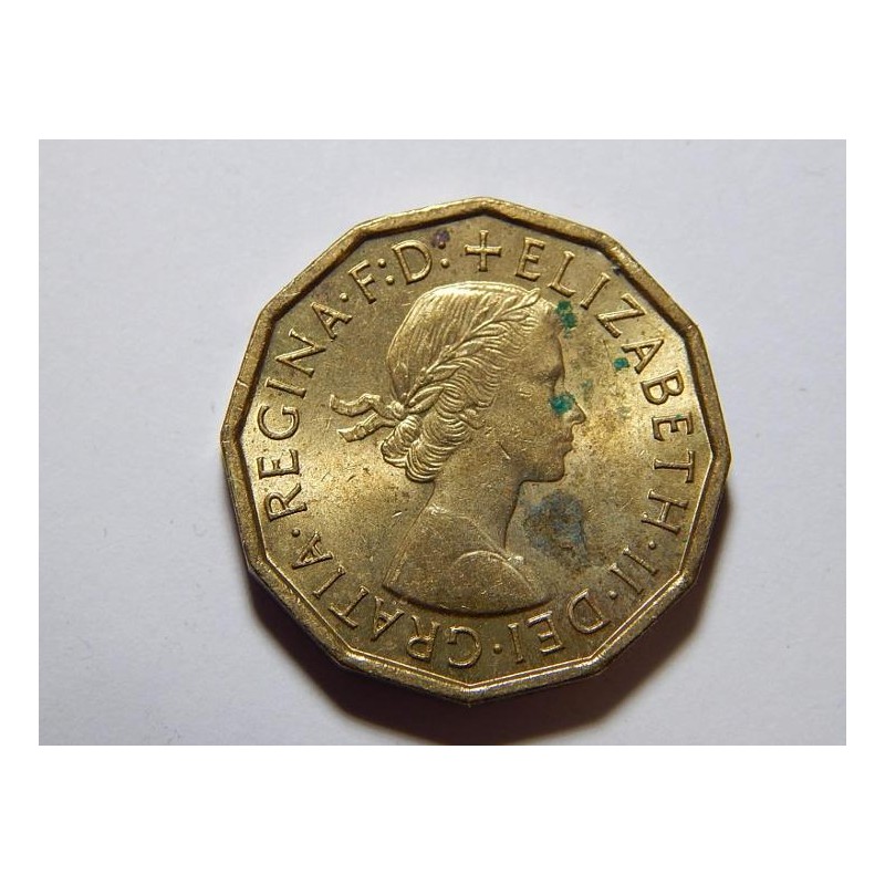 Anglie 3 Pence 1967 XF-UNC č36883 ( Anglie 3 Pence 1967 XF-UNC č36883 (