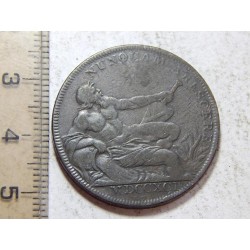 Anglie Half Penny Token 1791 Glasow XF č44177 