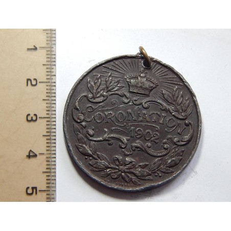 Anglie Edward VII. korunovační medaile 1902 čŠU0032 