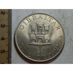 Gibraltar 1 Crown 1969 UNC č39309 