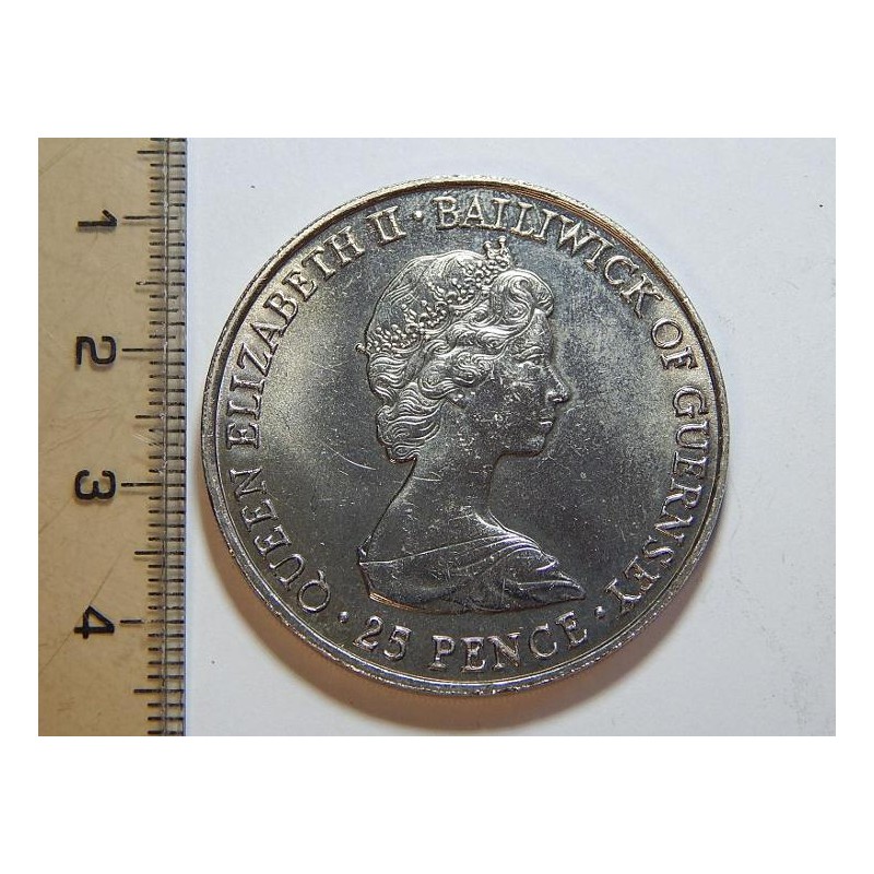Guernsey 25 Pence 1981 UNC č39223 Guernsey 25 Pence 1981 UNC č39223
