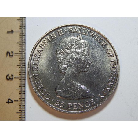 Guernsey 25 Pence 1981 UNC č39223 
