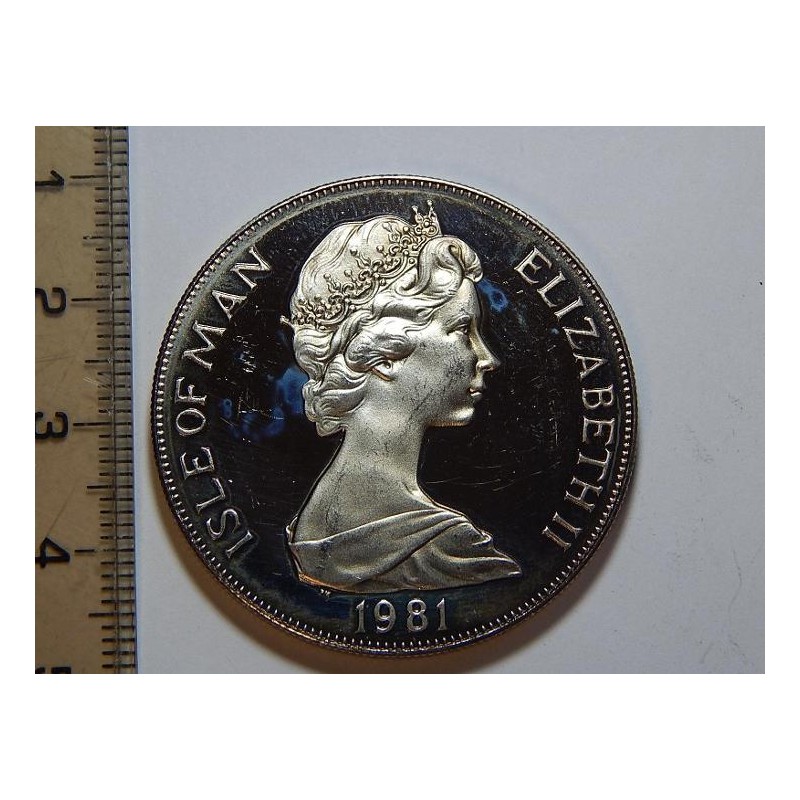 Isle of Man 1 Crown 1981 Ag PROOF č39257 Isle of Man 1 Crown 1981 Ag PROOF č39257