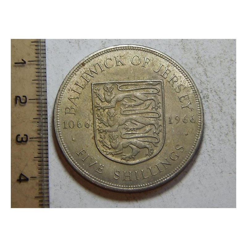 Jersey 5 Shillings 1966 UNC č39299 Jersey 5 Shillings 1966 UNC č39299