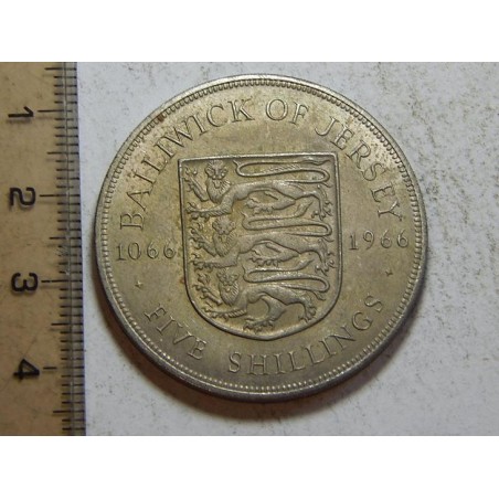 Jersey 5 Shillings 1966 UNC č39299 