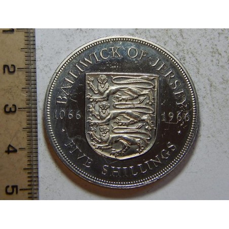Jersey 5 Shillings 1966 PROOF RRR č39297 