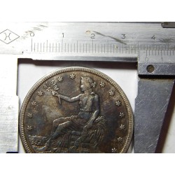 USA 1 Trade Dollar 1877 CC VZÁCNÝ ORIGINÁL Ag č00051