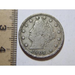 USA 5 Cents 1905 VF č36438 