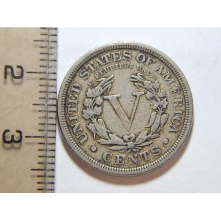 USA 5 Cents 1911 XF č36409 