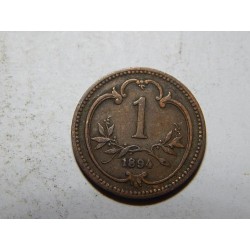 František Josef I. 1 Heller 1894 VF-XF č37564