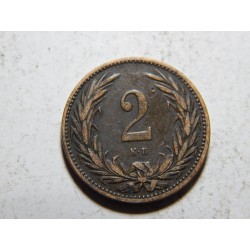 František Josef I. 2 Fillér 1895 KB VF-XF č37676 