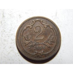František Josef I. 2 Heller 1896 VF č37637 