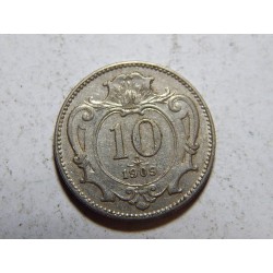 František Josef I. 10 Heller 1909 XF-UNC č37630 