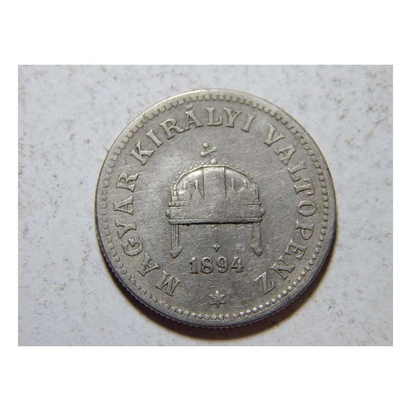 František Josef I. 20 Fillér 1894 VB XF č37653 František Josef I. 20 Fillér 1894 VB XF č37653