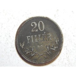 František Josef I. 20 Fillér 1916 KB VF-XF č37649 