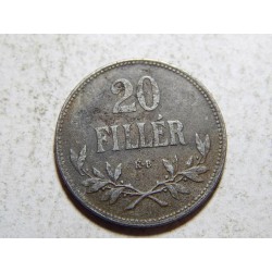 František Josef I. 20 Fillér 1916 KB VF-XF č37740 