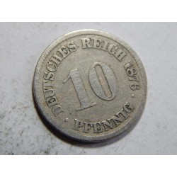 Německo Císařství 10 Pfennig 1876 A F č27182 