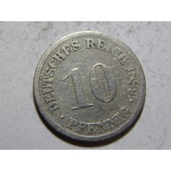 Německo Císařství 10 Pfennig 1889 D VF č27143 