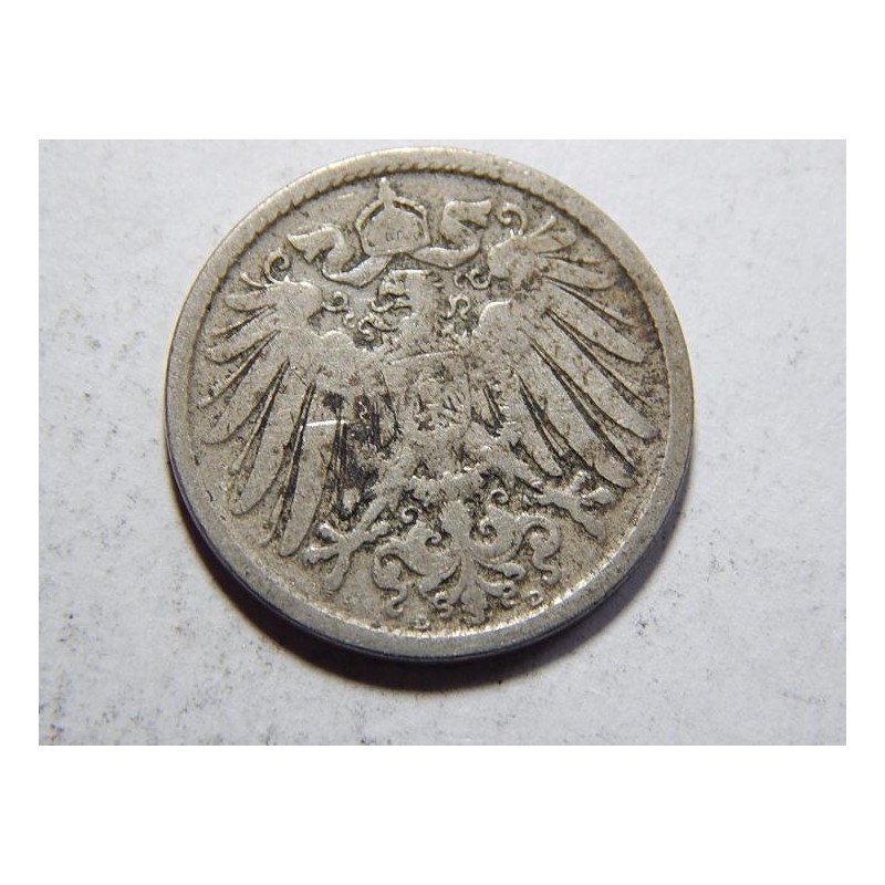 Německo Císařství 10 Pfennig 1896 D VF č27234 Německo Císařství 10 Pfennig 1896 D VF č27234