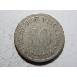 Německo Císařství 10 Pfennig 1896 D VF č27234 