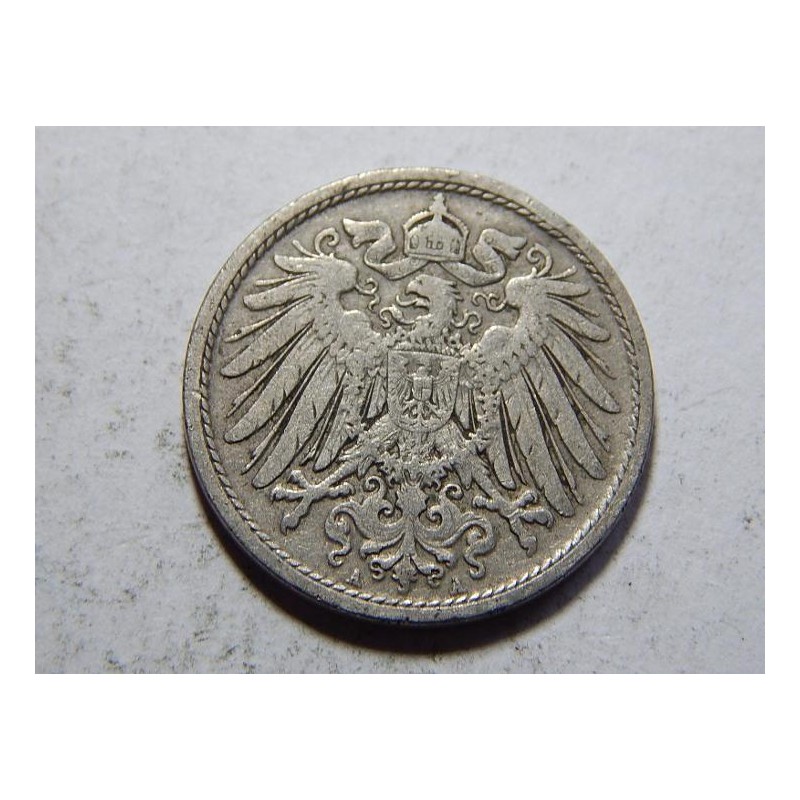 Německo Císařství 10 Pfennig 1905 A XF č27236 Německo Císařství 10 Pfennig 1905 A XF č27236