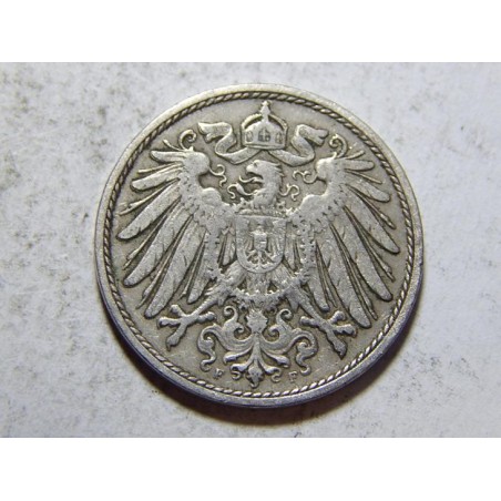 Německo Císařství 10 Pfennig 1906 F XF č27167 
