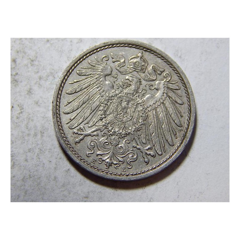 Německo Císařství 10 Pfennig 1914 E XF-UNC č27160 Německo Císařství 10 Pfennig 1914 E XF-UNC č27160