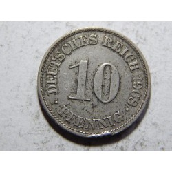 Německo Císařství 10 Pfennig 1908 A F č27262 