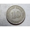 Německo Císařství 10 Pfennig 1908 A XF-UNC č27156 