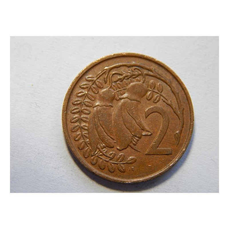 Nový Zealand 2 Cents 1967 XF č44203 Nový Zealand 2 Cents 1967 XF č44203