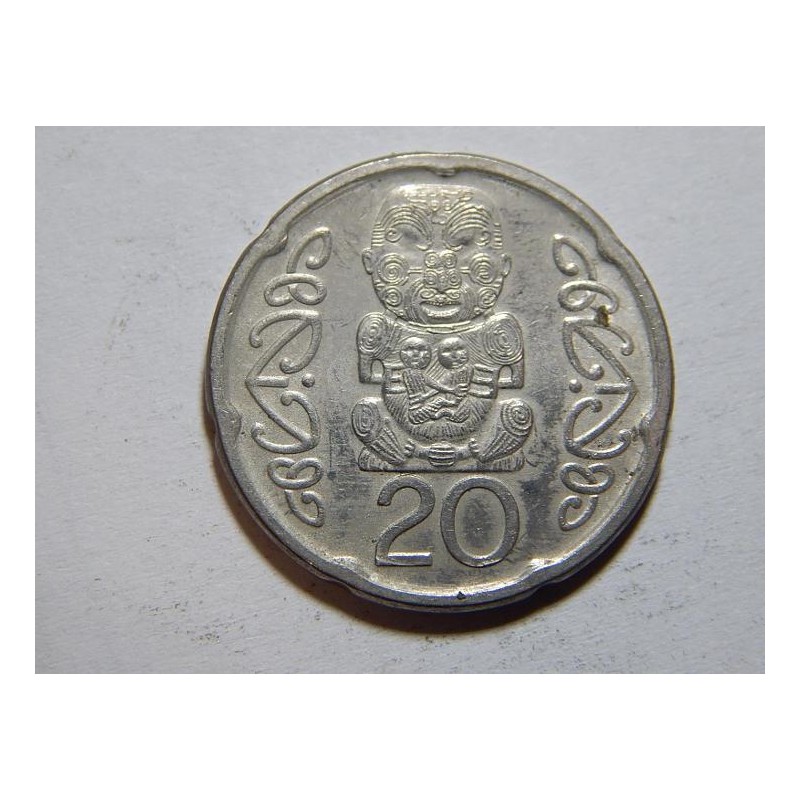 Nový Zealand 20 Cents 2008 XF-UNC č44097 Nový Zealand 20 Cents 2008 XF-UNC č44097