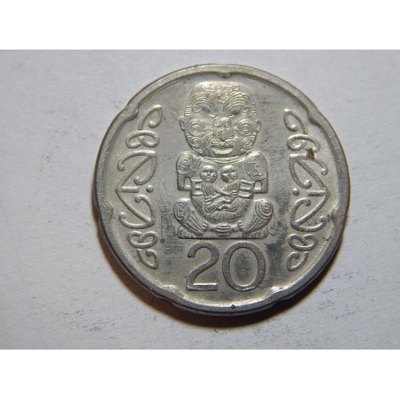 Nový Zealand 20 Cents 2008 XF-UNC č44097 