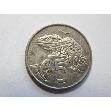 Nový Zealand 5 Cents 2001 XF č44202 