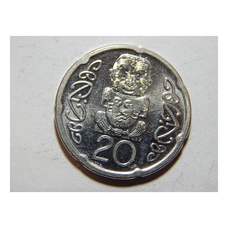 Nový Zealand 20 Cents 2008 UNC č44110 Nový Zealand 20 Cents 2008 UNC č44110