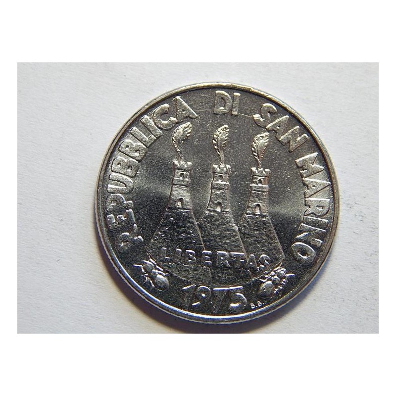 San Marino 50 Lire 1975 UNC č44286 San Marino 50 Lire 1975 UNC č44286