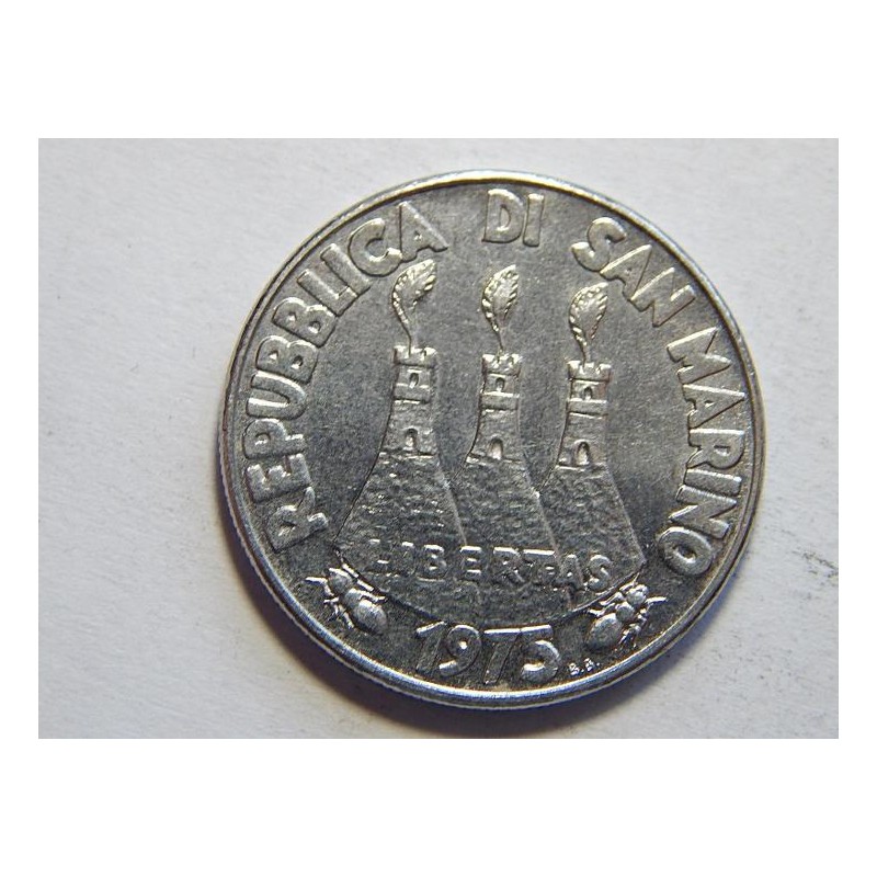San Marino 50 Lire 1975 UNC č44291 San Marino 50 Lire 1975 UNC č44291