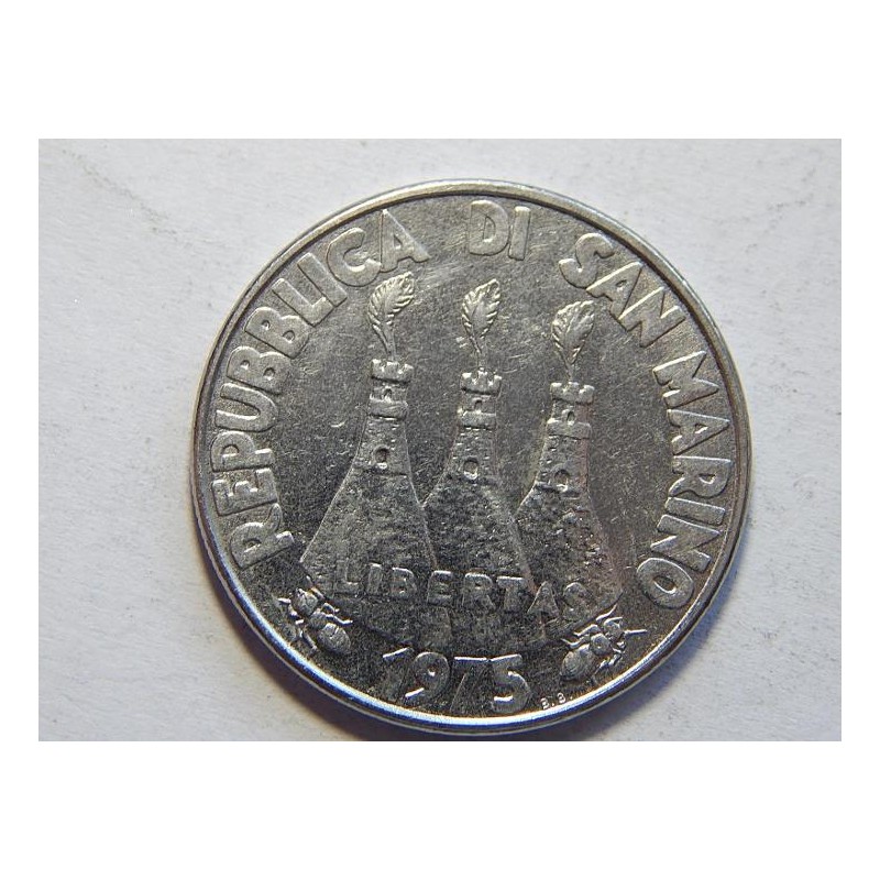 San Marino 100 Lire 1975 UNC č44269 San Marino 100 Lire 1975 UNC č44269
