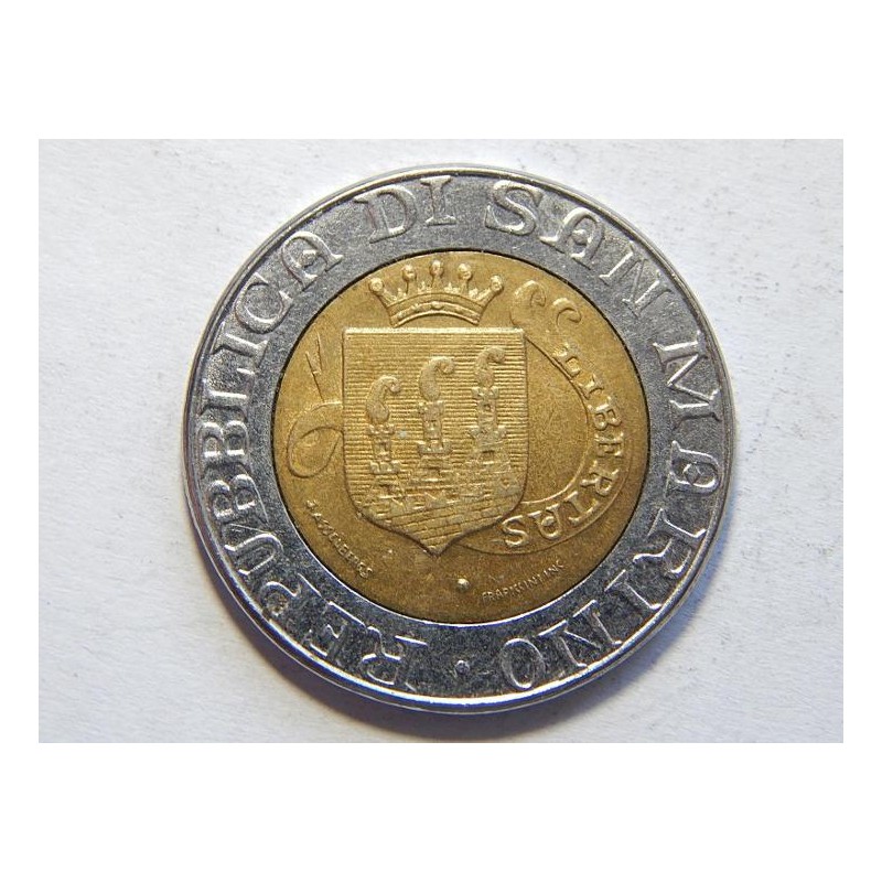 San Marino 500 Lire 1989 UNC č44262 San Marino 500 Lire 1989 UNC č44262