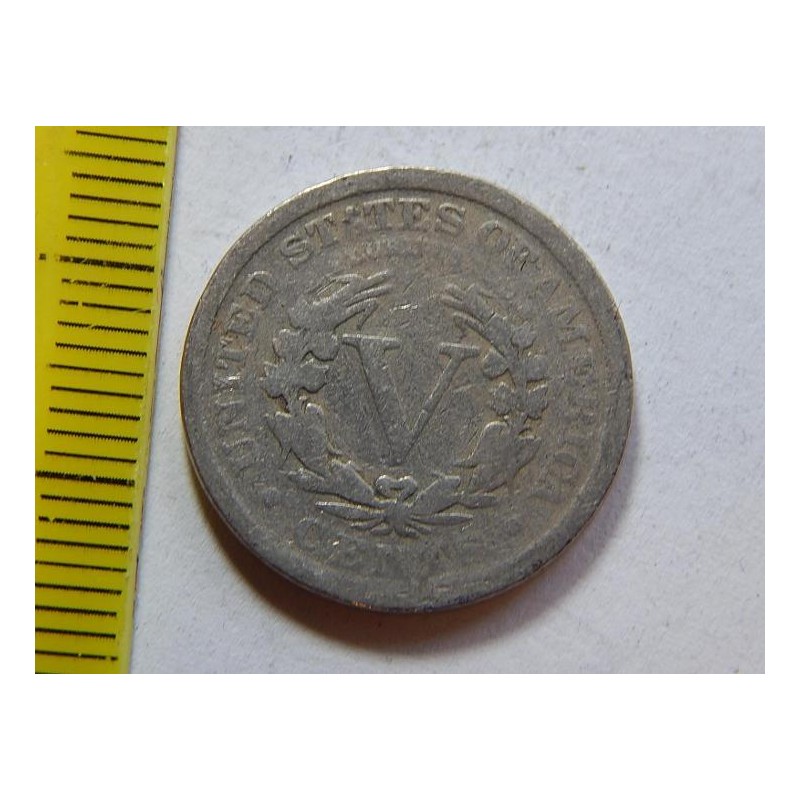 USA 5 Cents 1911 F-VF č37447 USA 5 Cents 1911 F-VF č37447