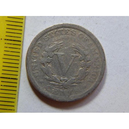 USA 5 Cents 1911 F-VF č37447 