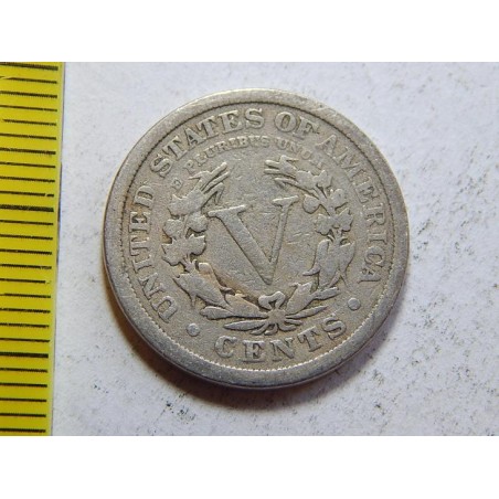 USA 5 Cents 1911 VF č44757 