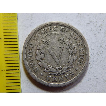USA 5 Cents 1906 VF č44767 