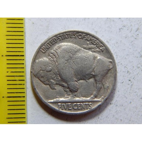 USA 5 Cents 1937 indián XF č44780 