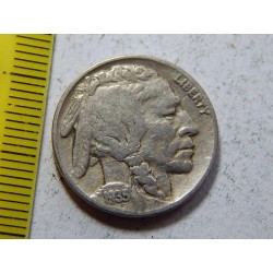 USA 5 Cents 1935 indián XF č37490 