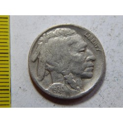 USA 5 Cents 1930 indián XF č44748 