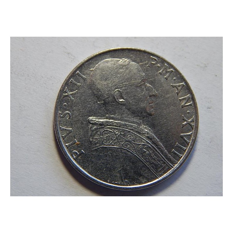 Vatikán 50 Lire 1955 UNC č44220 Vatikán 50 Lire 1955 UNC č44220
